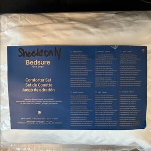 NWOT Bedsure Luxury White Sheets Only